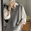 Korean Style Cable Knit Vest Women Autumn Winter Loose Slimming Waistcoat Versatile Top