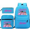 Animation Cartoon Kinderrucksack Freizeit Federmäppchen Umhängetasche Dreiteiliges Set, Grund- und Sekundarschule Schultasche