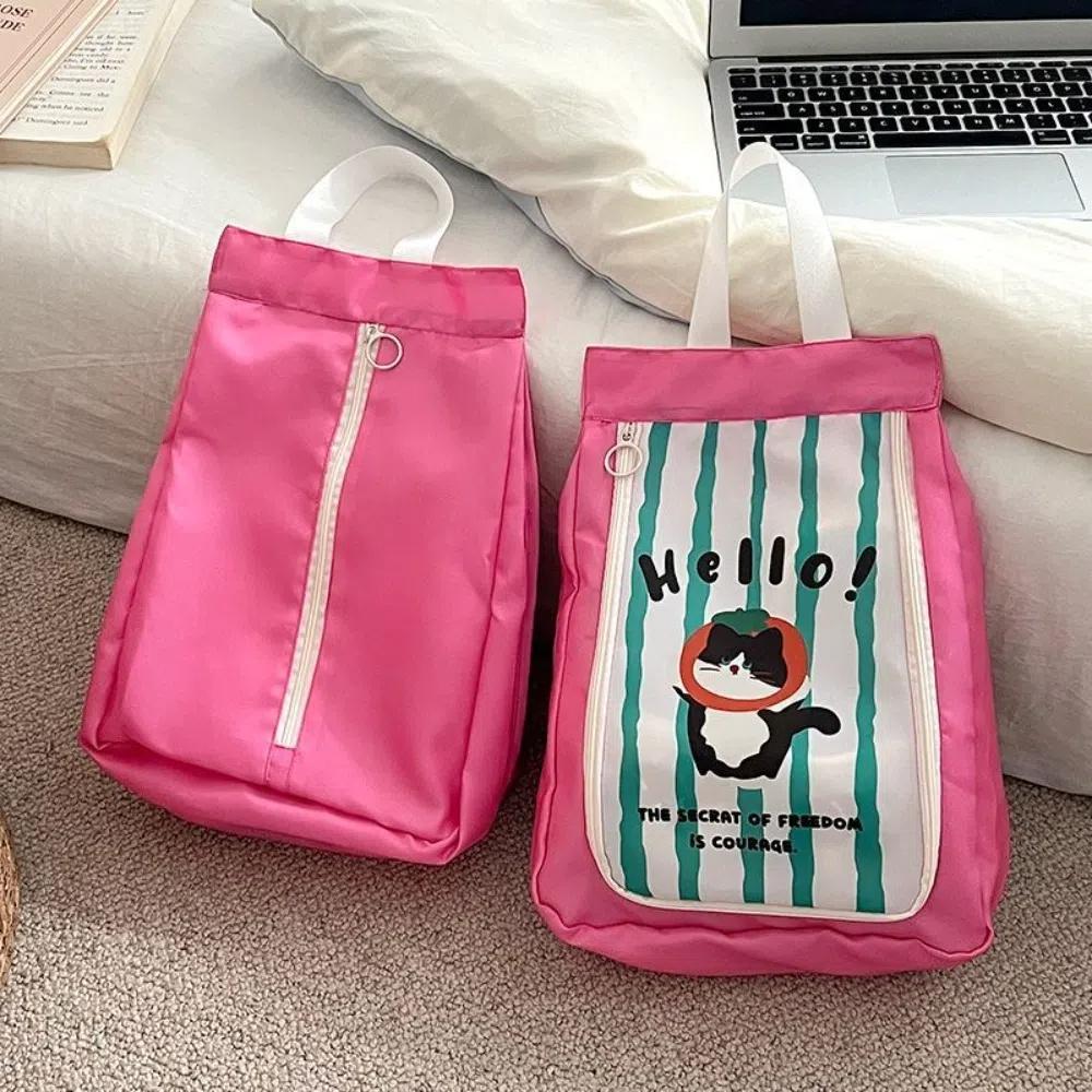 Portable Double Layer Travel Shoe Bag Waterproof Thickened Shoe Storage Bag Separate Storage Handheld Dustproof Shoe Bag Travel