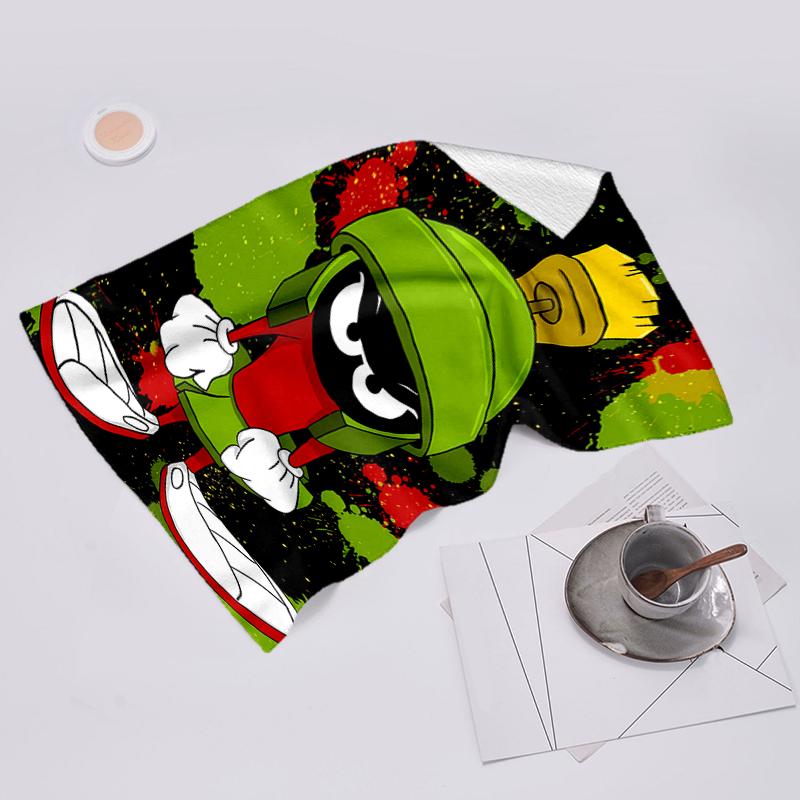 Beach Towel with Marvin the Martian1 Pattern - soft,absorbent,machine washable Lightweight&Modern,swimming,Travel Essentials