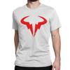 Herren Damen Rafael Nadal Symbol T-Shirts Tennisspieler Reine Baumwolle Oberteile Vintage Kurzarm Rundhals T-Shirt Bedrucktes T-Shirt