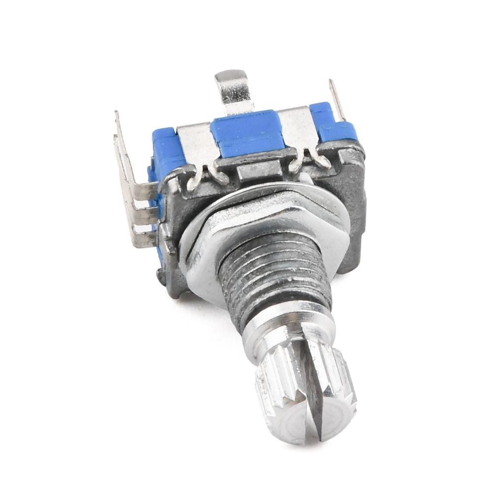 EC11 Rotary Encoder Switch 30-bit Pulse 360-Degree Unlimited Rotation With Switch Handle 15mm 5 Feet