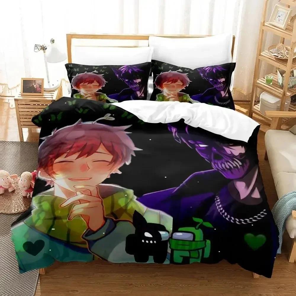 Comforter Corpse Husband Bedding Set 3D Printed Suitable For Bedroom Kids Home Textile