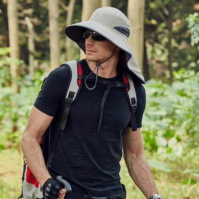 Outdoor Sun Shield Hat UPF 50+ Sun Cap with Neck Face Flap for Camping