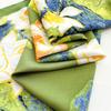 Fashion New Luxury Women Printed Scarf 90cm Lotus Large Square Scarves Twill Silk Headscarf HIjab Flower Foulard