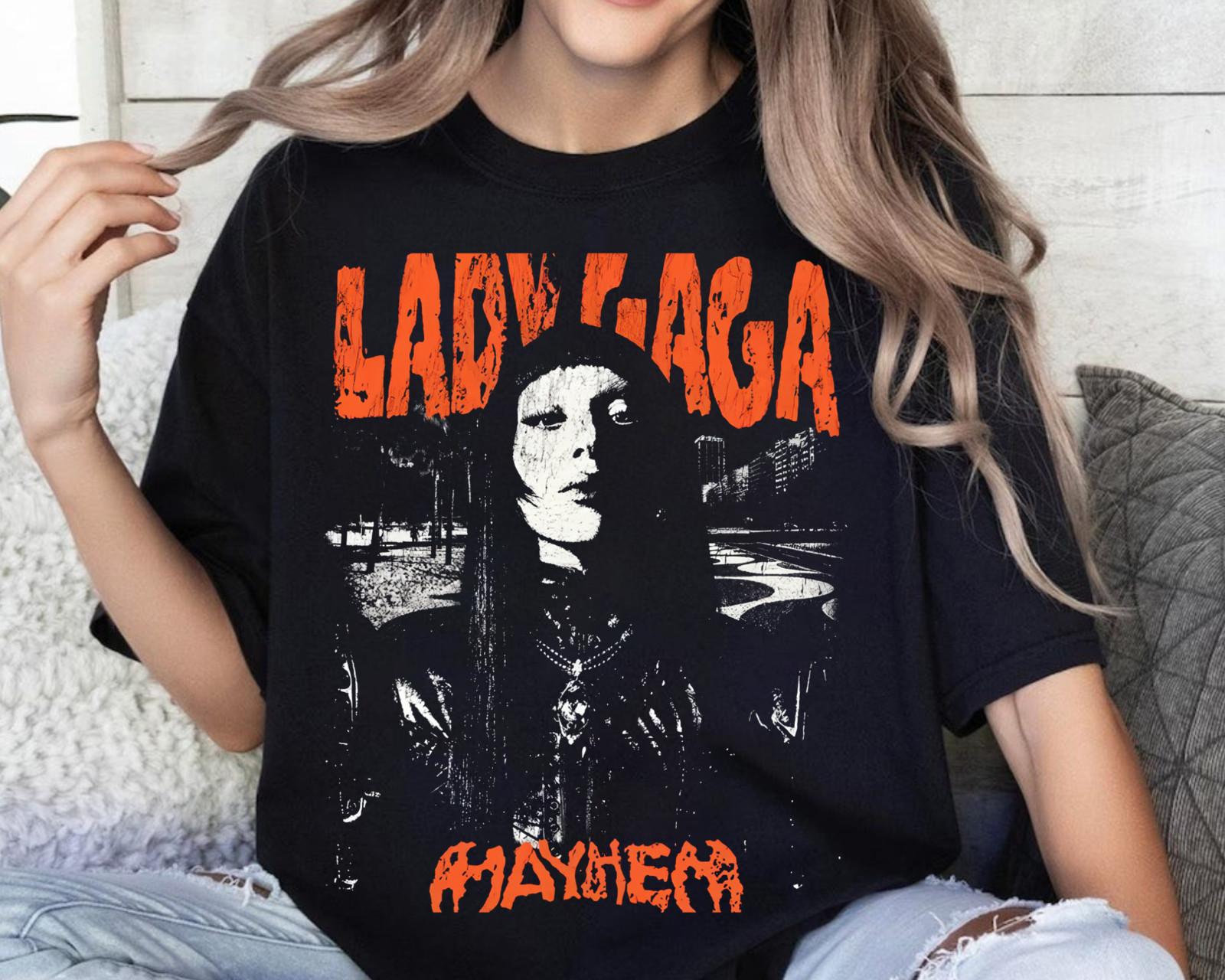 Lady Gaga Mayhem Ball Tour 2026 T-Shirt Vintage Graphic Music Merch L
