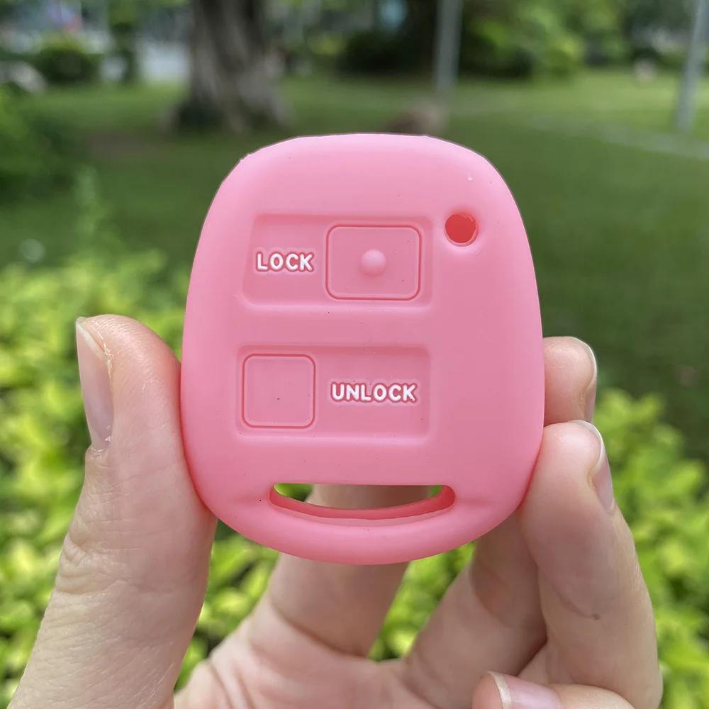 Silicone Car Key Cover Shell Fob for TOYOTA Avensis Camry Corolla RAV4 PRADO YARIS Tarago FJ Cruiser Land for Lexus Key Case
