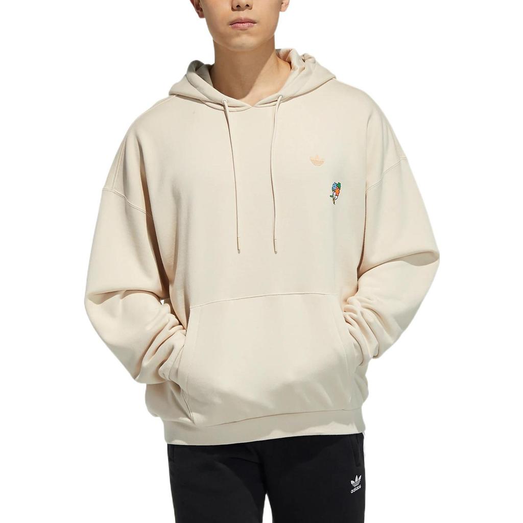 adidas Originals Sweatshirts Men's Ecru Hooded Moderate Regular HB6865