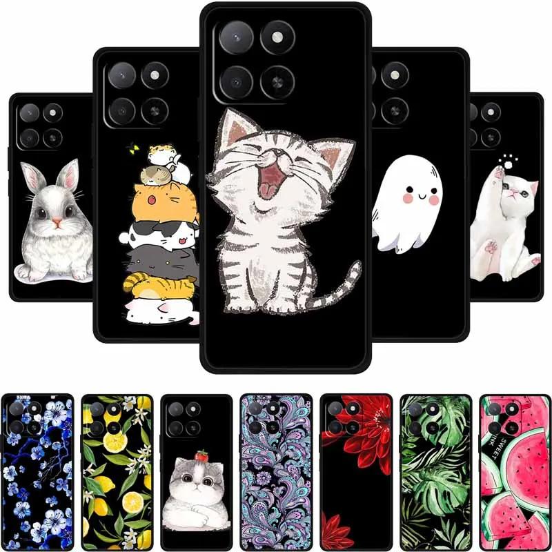 For Motorola G86 G56 Phone Case G 86 G 56 Coque Black Silicone Soft Back Cover For Motorola G86 Power Edge 60 60S Case Cartoon