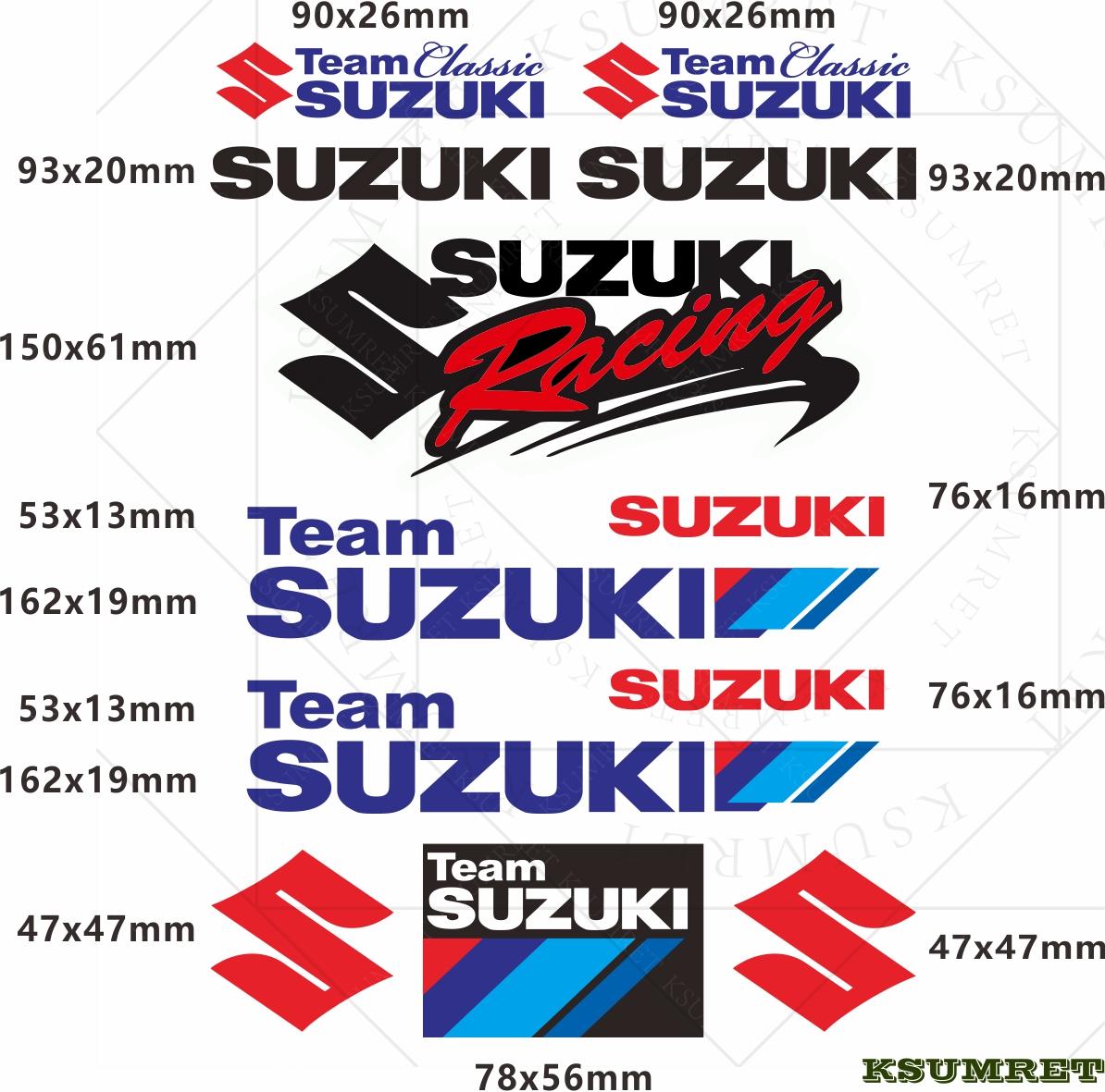 GMRT3 Vinyl Suzuki Motorcycle Stickers Decals Logo Tank Emblem