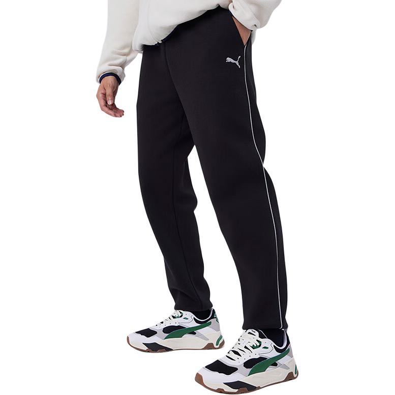 PUMA Casual Pants Men's Black Moderate Cuffed Pants 686083-01