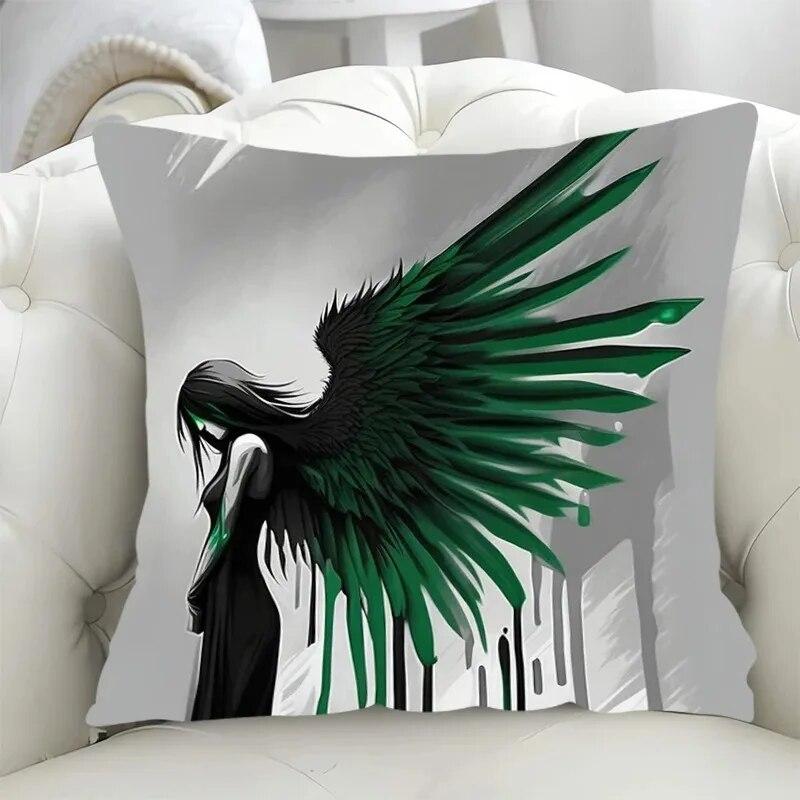 Car Living Room Sofa Cushion Cover Simple Couple Character Scene Pillow Cover Luxury Home Decoration Pillow Cover