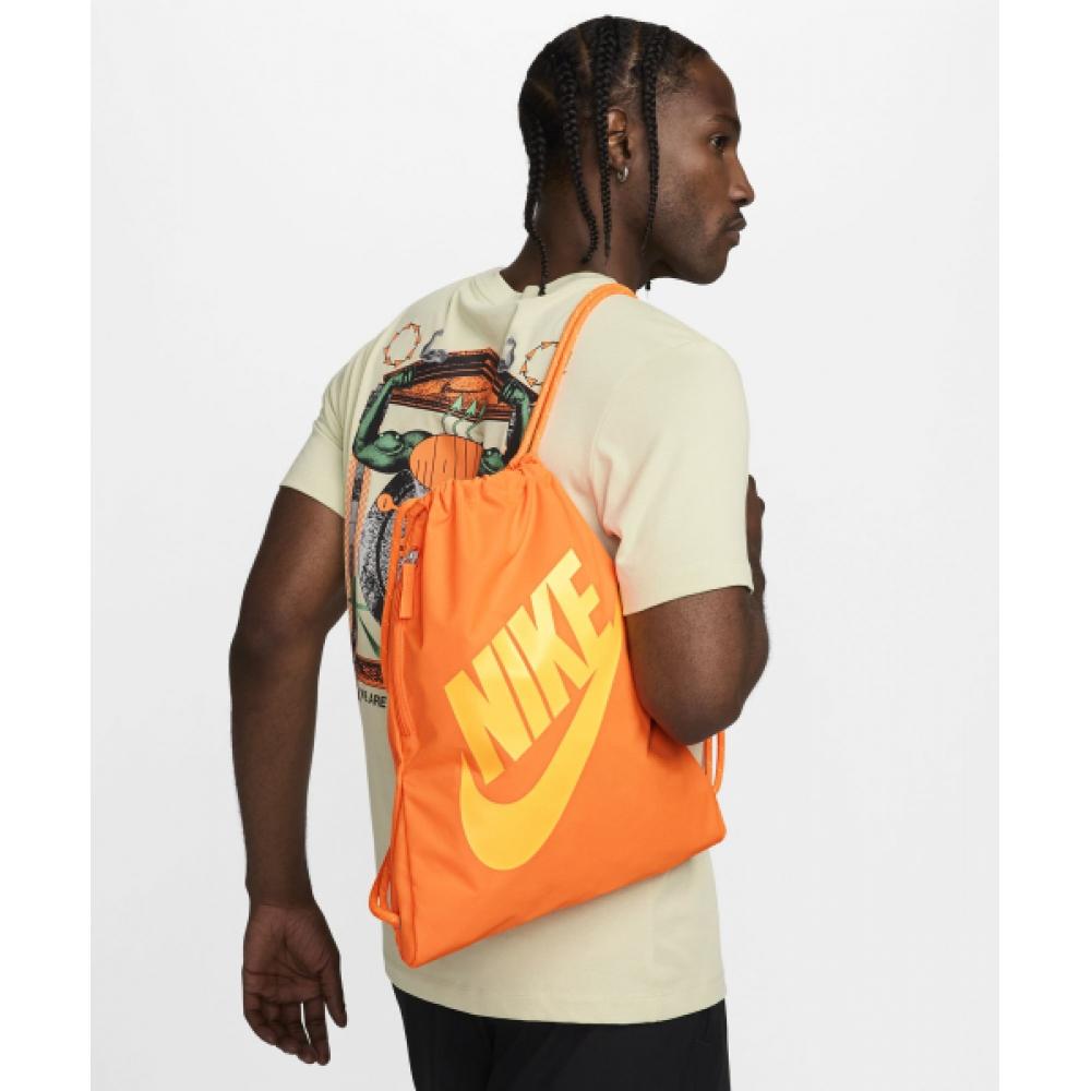 

Сумка NIKE Heritage на шнурке объемом 13 л Total Orange Laser Orange DC4245 803