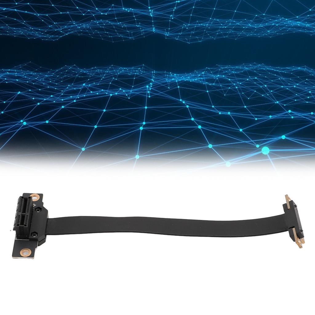 PCIe 3.0 X1 Riser Cable 8Gbps High Speed Dual 90 Degree Right Angle PCI Express 3.0 X1 Extension Cab