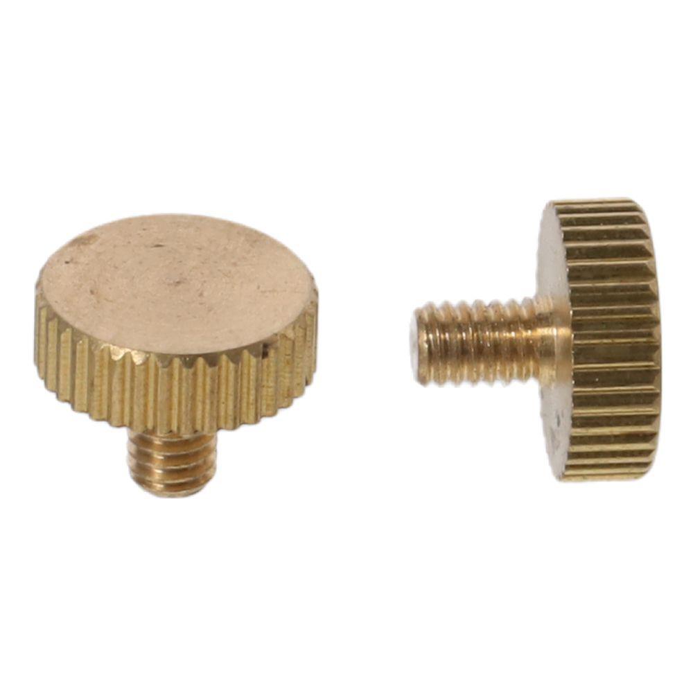 5pcs Copper Flat Head M4x 6-14mm Hand-Tightened Screws Fasteners Knurled Thumb Screws