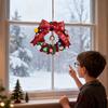 Winter Christmas Wreath Hangable Hands-On Realistic Winter Christmas Wreath Crafting Set For Window Mantel Indoor Restaurant