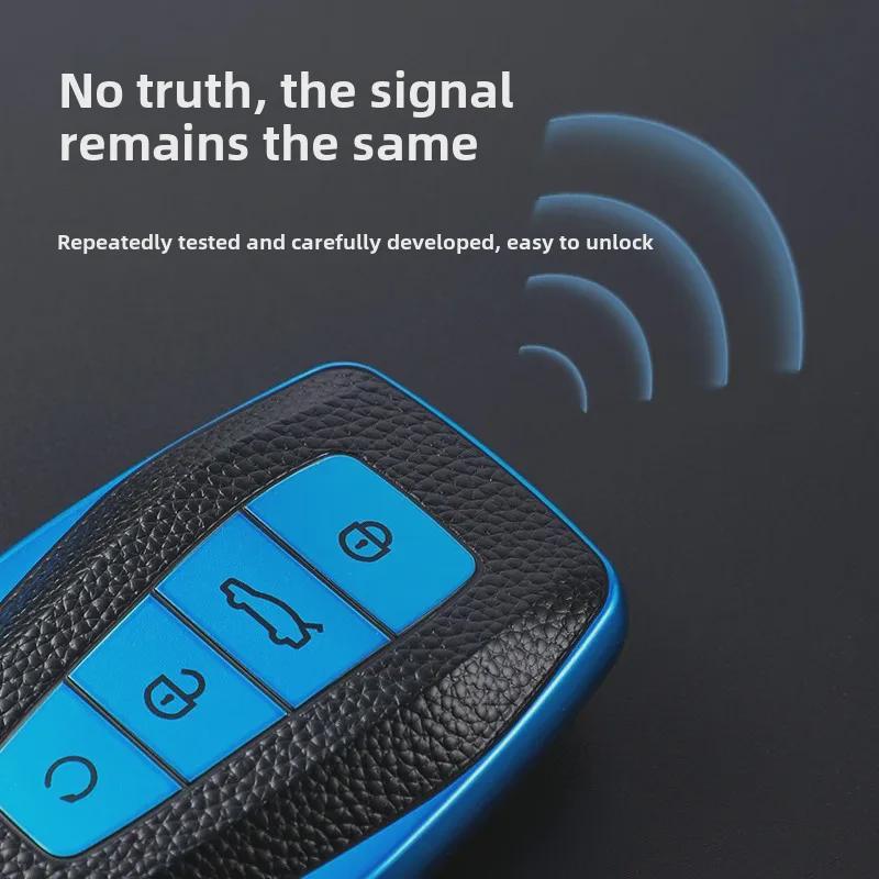 Geely Emgrand Husă cheie: Carcasă din piele premium pentru modelele Binyue, Borui, Vision X6, Haoyue, Jiaji