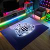 Newcastle United Football Design Crystal Velvet Carpet Cozy Non?Slip Printed Rug For Bedroom Living Room Entrance