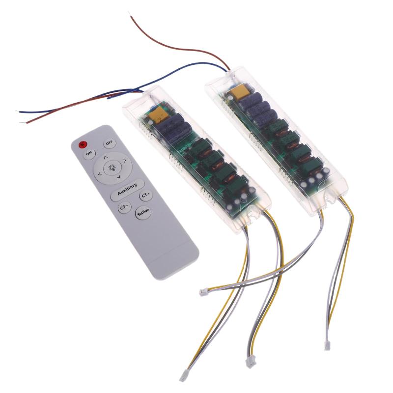 1Set Remote Control Ceiling Light Power Supply Remote Control Ceiling Light Power Supply 8-24Wx2 24-40Wx2 36-50Wx2 40-60Wx6