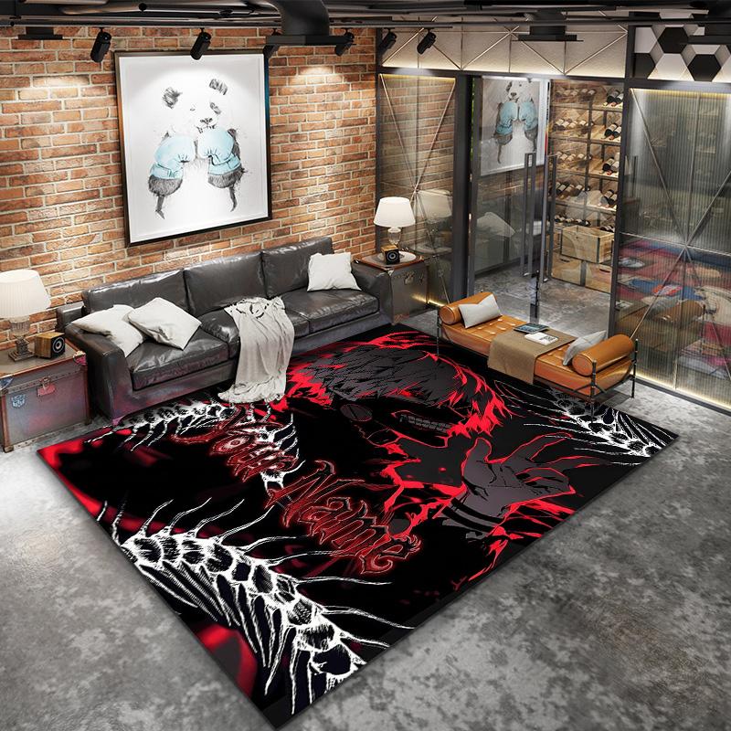 Tokyo Ghoul Theme Custom Name Carpet Rug For Living Room Bedroom Home Sofa Decoration Kids Play Nonslip Floor Mat