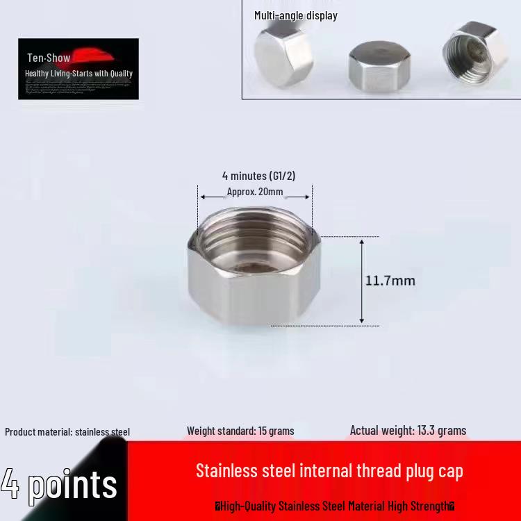 

Stainless Steel Inner Thread Tee Elbow Reducer: 6-Point to 4-Point Plumbing Pipe Accessory