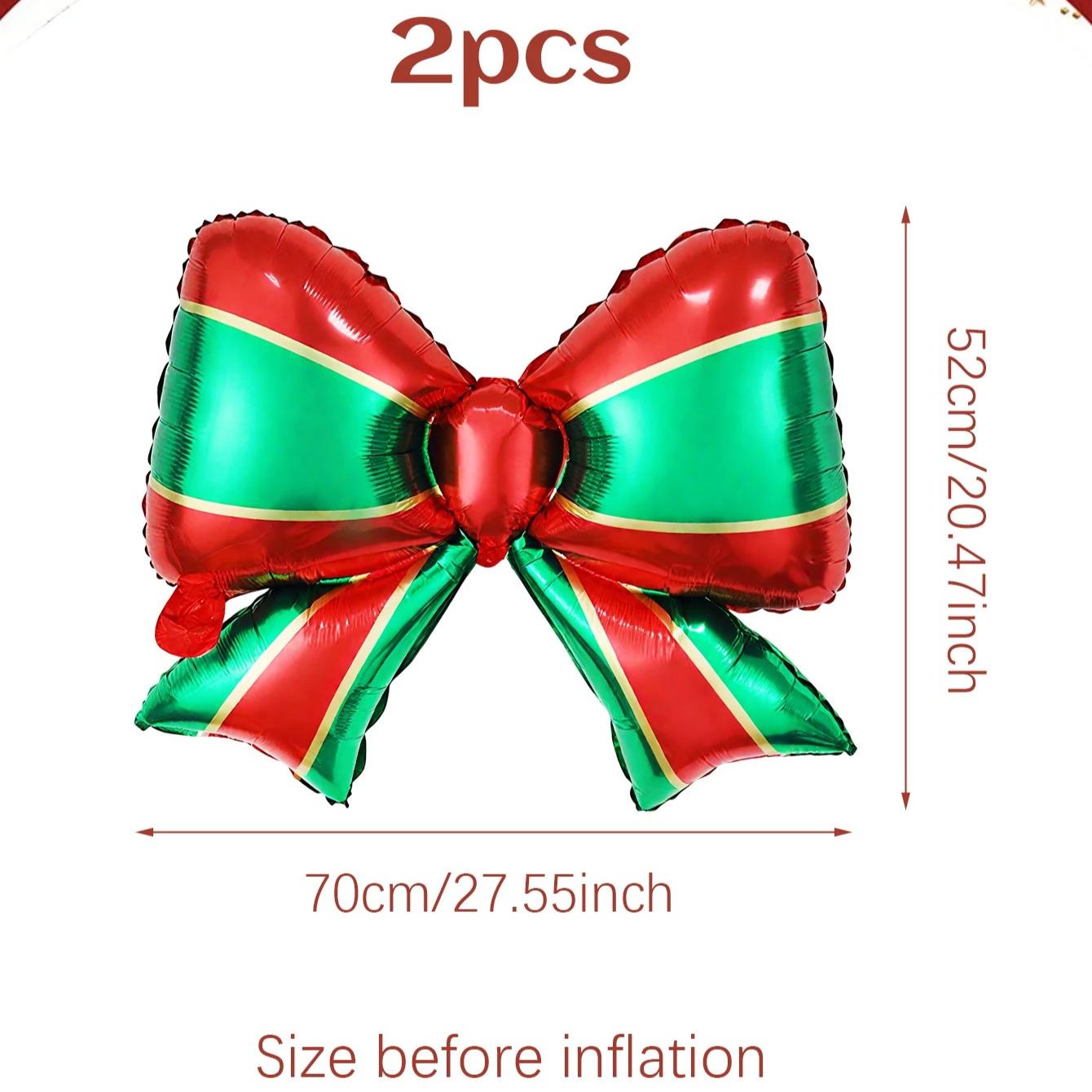 

2/4pcs Christmas Bow Balloons for Wedding Engagement Birthday Party Decoration Holiday Celebration Bow Theme Party Supplies Other