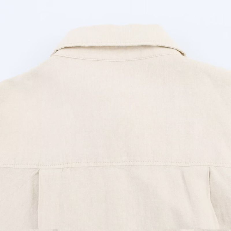 Kaslead New Women Clothes European and American Tuyere Pocket Decoration Blended Top Long Shorts 4043049 4043067