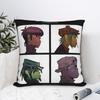 Music Band Gorillaz Demon Days Pillowcase Printing Polyester Cushion Cover Decor  Pillow Case Cover Car Zipper 45*45cm