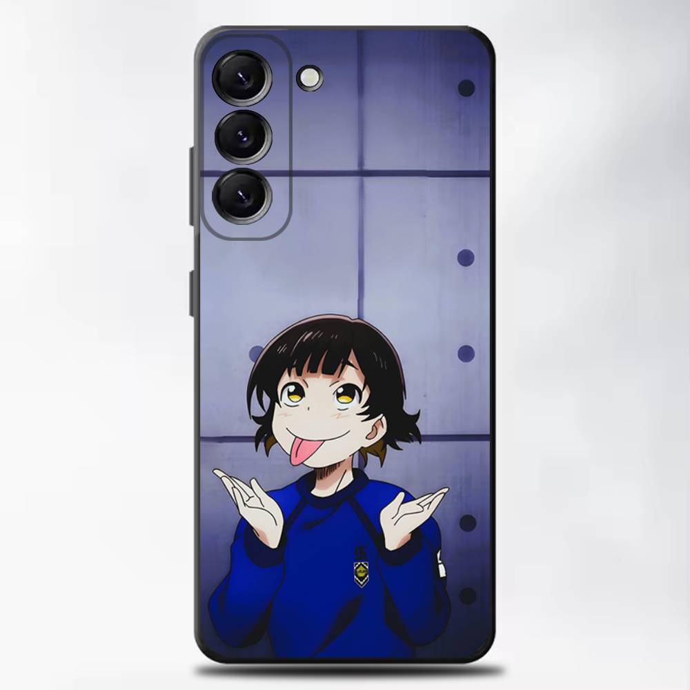 Blue Lock Anime Phone Case For Samsung Galaxy A13,A21s,A22,A31,A32,A52,A53,A71,A80,Soft Black Shell