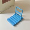 Durable Detachable Phone Stand Trolley Design Plastic Desktop Holder Universal Fit for All Smart Phones Under 7 Inches