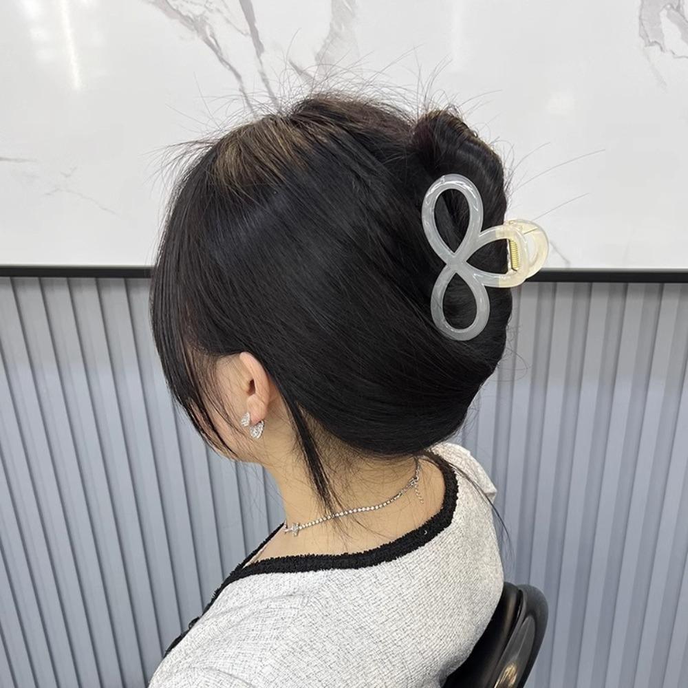Bowknot Shark Clips Acrylic Hairgrip New Hair Clips Women