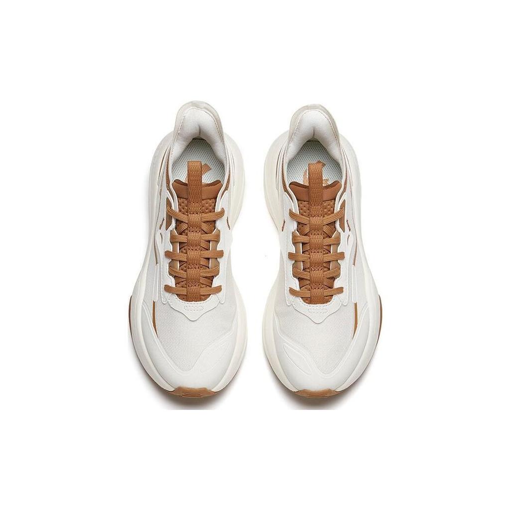 Anta C37 Series Comfortable Low-Top Sports Casual Shoes Women Sneakers White Brown 922238037-14