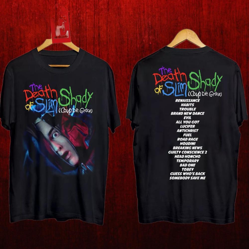 Eminem The Death Of Slim Shady Tour Regalo Per Fan Dalla S alla 5XL T-shirt a 2 lati GC2307 T-shirt Unisex
