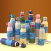 Customizable Logo BPA-Free Vacuum Flask Double Wall Stainless Steel Water Bottle Camping with Sip Straw & Handle