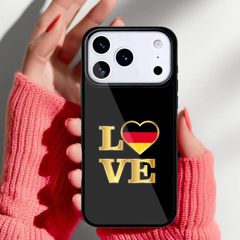 

German Empire Flag Phone Case for iPhone 17 16 15 14 13 Pro Max Back Cover for 12 11 Pro Coque iPhone 14 Plus
