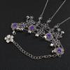 Flower Bell Bracelet Silver Color Hand Chain Adjustable Vintage Bracelet  Ladies