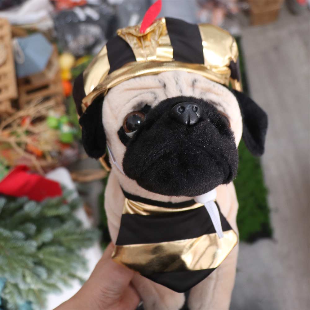 Comfortable Halloween Party Hat Breathable Cat Golden Pharaoh Hat Pet Cosplay Costume  Photo Props