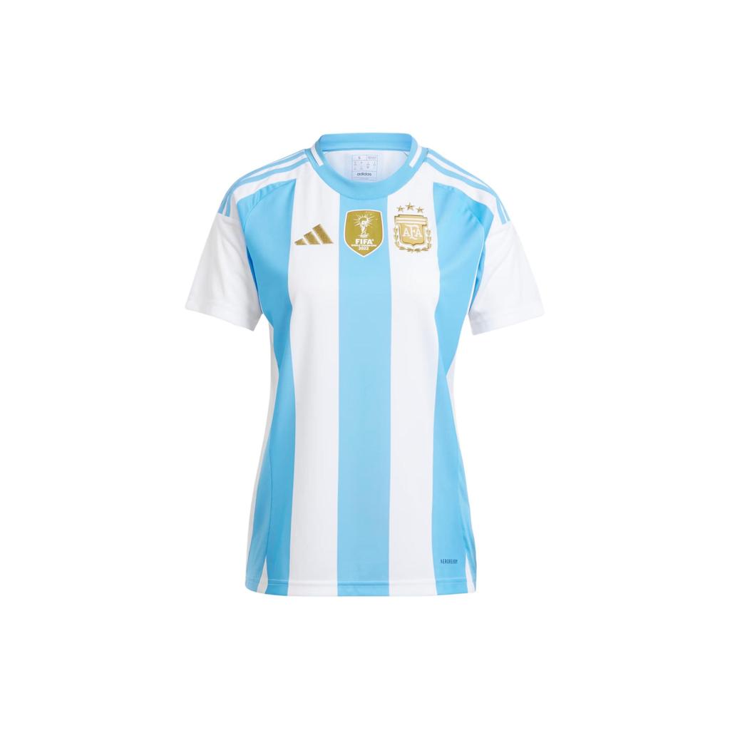 Adidas Argentina 24 Home Jersey Striped Colorblock Print Women Tops Blue White IP8386