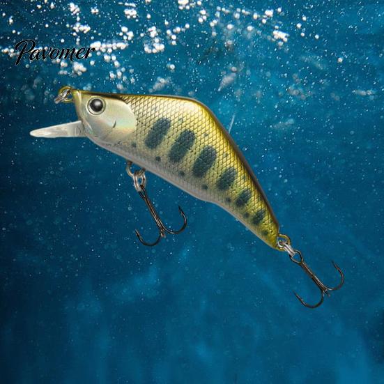 Artificial Bait 4.8cm/3.8g Fishing Lure Bionic 3D Eyes Sharp Hooks Fake Stream Trout Sinking Minnow for Freshwater Saltwater Swimbait