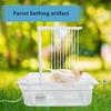 Automatic Bird Bathhouse Bathtub Parrots Shower Box with Multiple Tap Shower Multifunctional Bird Bathtub