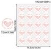 200Pcs Bronzing Transparent Sealing Stickers Love Heart Round Gold Silver Envelop Candy Bag Label for Baking Gift DIY Decoration