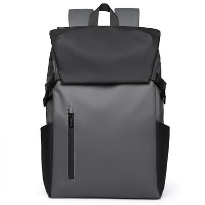 Sac à dos pour ordinateur de voyage d'affaires, sac à dos simple de mode masculine, grande capacité, tendance, pour les déplacements domicile-travail, voyage d'affaires, sac à dos à bandoulière
