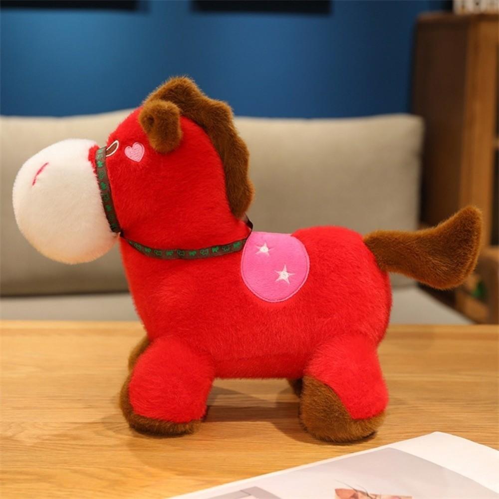 Cute 2026 Horse Plush Doll Mascot Dolls Zodiac Pony Figurine Lucky Horse Plush Toys Birthday Gift