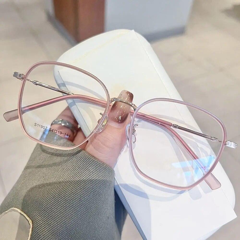 Ultra Light Big Square Frame Anti-Blue Light Glasses Women Men Optical Frame Eye Protection Eyeglasses Office Computer Goggles