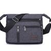 Men's Canvas Multi-Pocket Crossbody Shoulder Bag