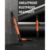 Nicpro 3 PCS 1.3 mm Orange Mechanical Pencils Set with 66 Lead Refill, 3 Eraser - Weatherproof Metal Barrel, Heavy Duty Carpenter Pencil MP2000 for