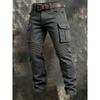 New Style Spring-autumn Men's Tactical Outdoor Pants - Men's Casual Plaid Striped Multi-pocket Work Pants
