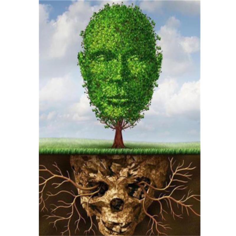 

5D DIY Алмазная картина Волшебное дерево Девушка Алмазная вышивка Набор для вышивки крестом Полный горный хрусталь Мозаика Домашний декор Square 20x30cm