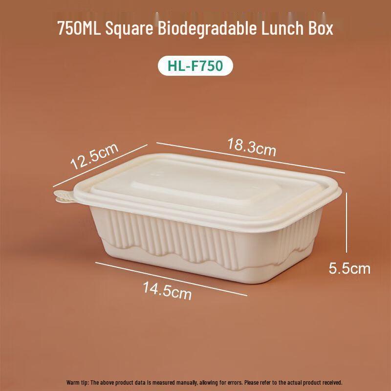 COFLYEE Disposable Corn Starch Food Container