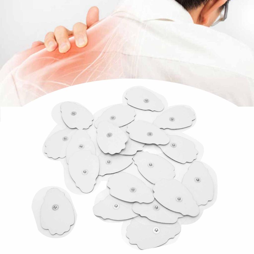 20pcs / Bag NonWoven Fabric Button Type Electrode Pads for TENS Massager Physiotherapy Machine
